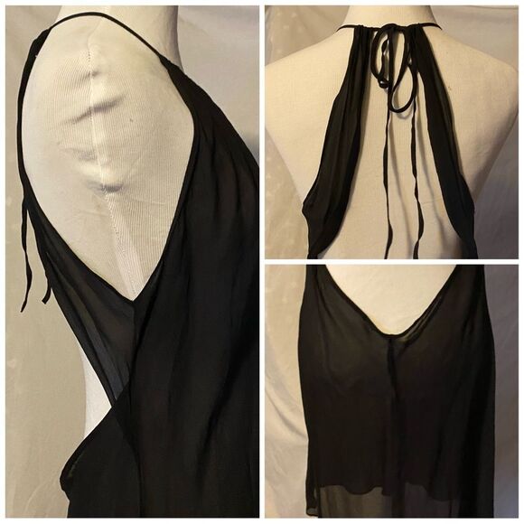 Vintage VS, Sheer V-Neck Halter, Slip Dress - Picture 14 of 15